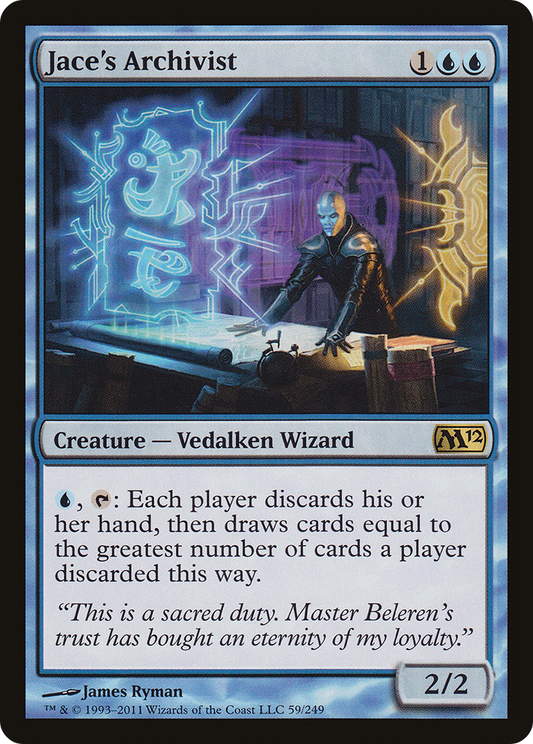 Jace's Archivist (M12-059) - Magic 2012 Foil