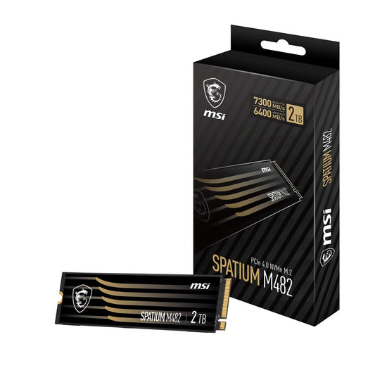 SSD MSI 2 To SPATIUM M482 PCIe 4.0 NVMe M.2 au détail