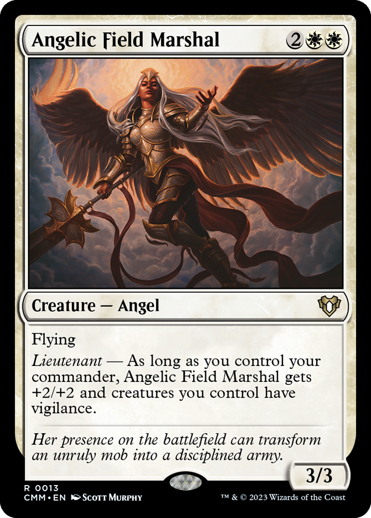 Angelic Field Marshal (CMM-013) - Commander Masters Foil