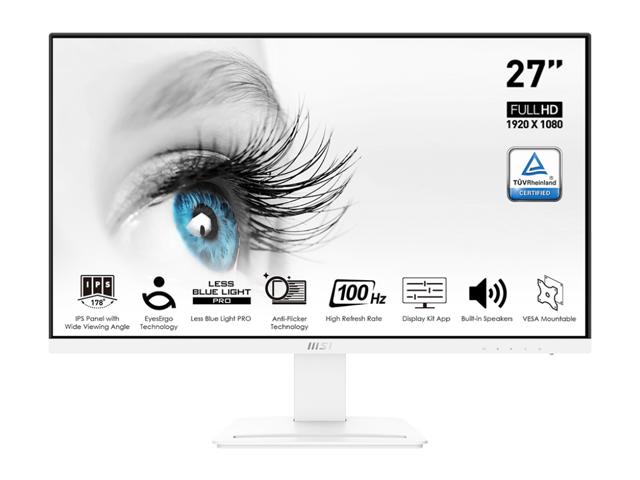 MSI Pro MP273AW 27 FHD 1920x1080 IPS 16:9 100Hz 300cd m2 Matte White