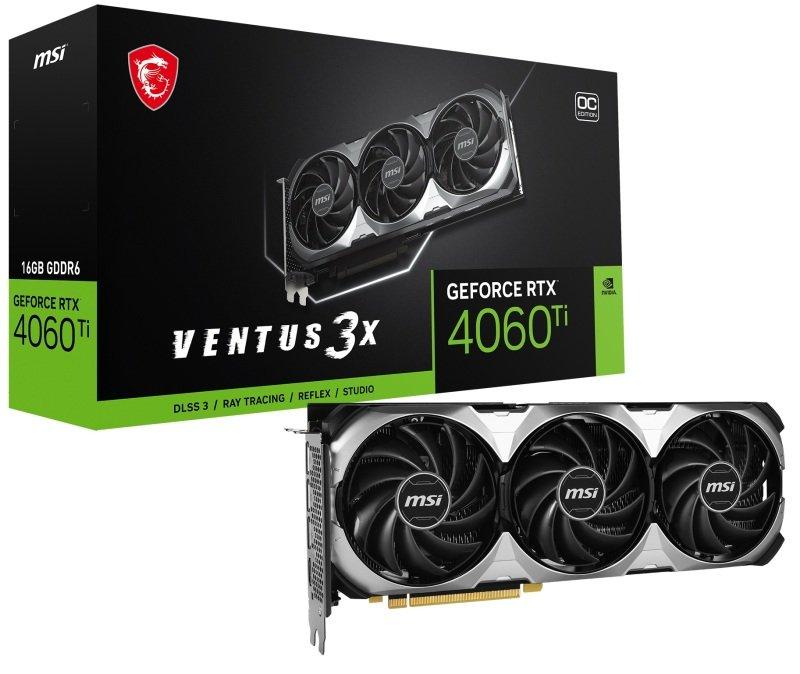 MSI GeForce RTX 4060 Ti VENTUS 3X 16G OC