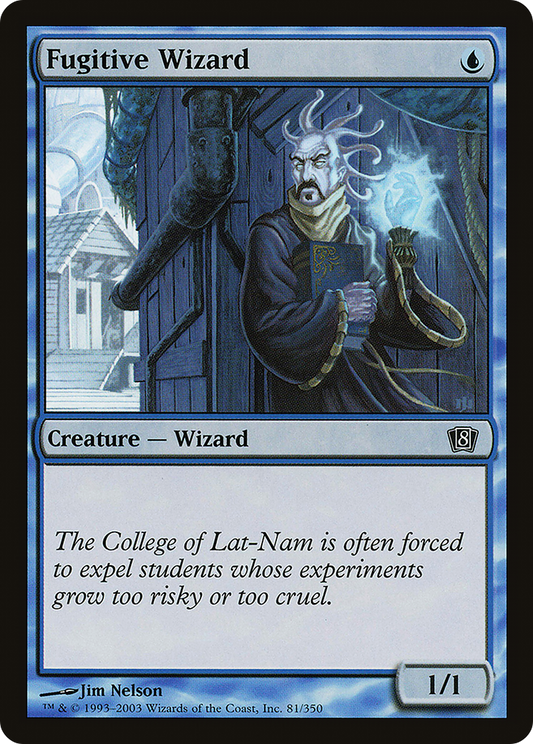 Fugitive Wizard (8ED-81★) - Eighth Edition Foil