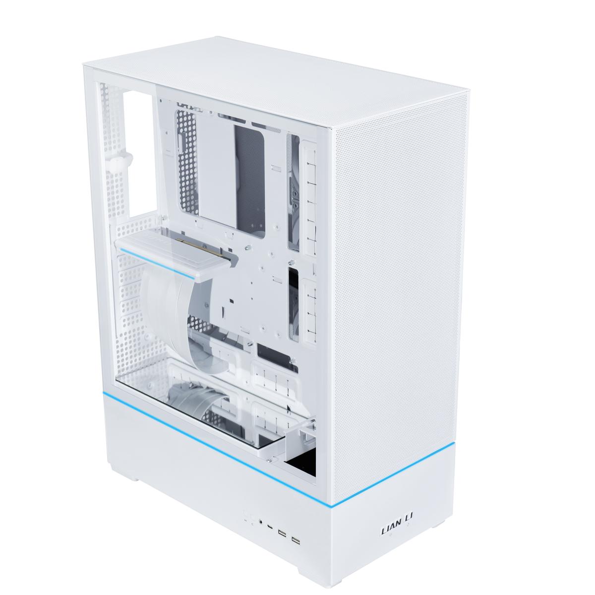 Lian-Li Case SUP01W Tour Acier TG ATX M-ATX ITX ATX Blanc