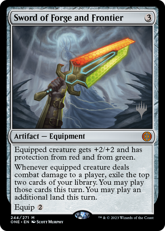 Sword of Forge and Frontier (PPONE-244P) - Phyrexia: All Will Be One Promos Foil