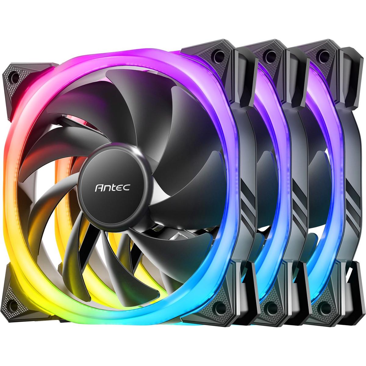 Antec Fan Fusion 120 ARGB 3+C PWM Fan 120mm ARGB 3in1Pack avec contrôleur au détail