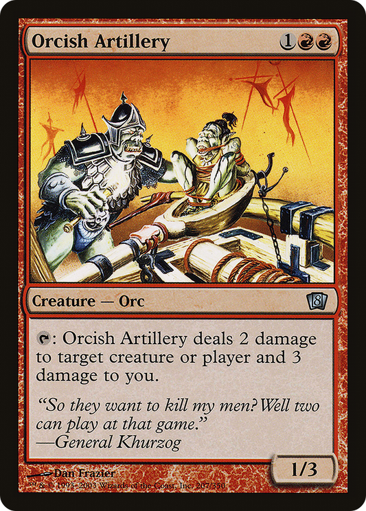 Orcish Artillery (8ED-207★) - Eighth Edition Foil