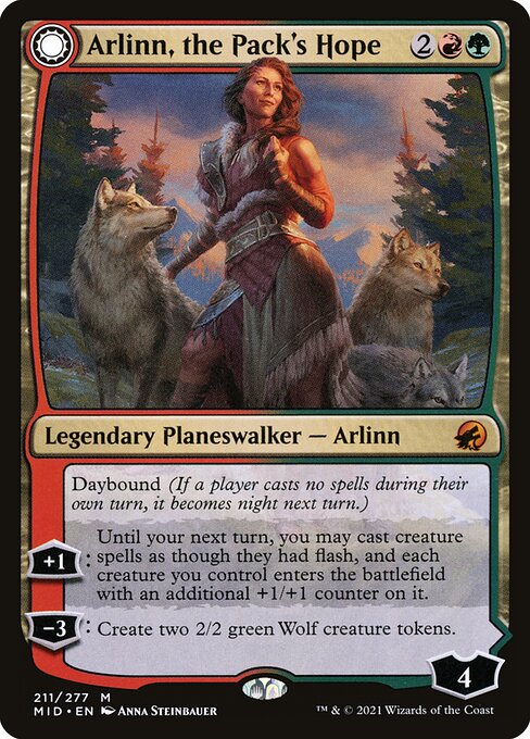 Arlinn, the Pack's Hope // Arlinn, the Moon's Fury [MID - 211]