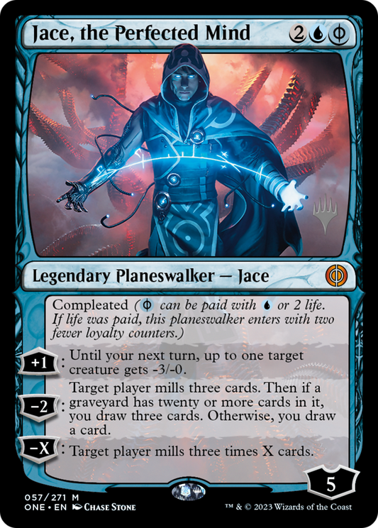 Jace, the Perfected Mind (PPONE-57P) - Phyrexia: All Will Be One Promos Foil