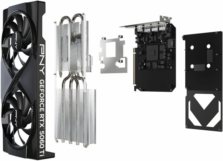 PNY VCX VCG5060T16DFXPB1 GeForce RTX 5060 Ti 16GB 16GB GDDR7 128bit