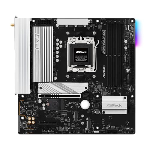 ASRock MB B850M Pro RS WiFi AMD B850 AM5 Max256GB DDR5 Micro ATX