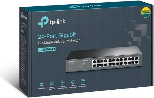 TP-Link Network TL-SG1024D 24 Port Gigabit Desktop Switch 10 100 1000M