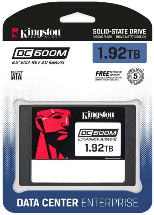 Kingston SSD SEDC600M 1920G 1920G DC600M 2.5 Enterprise SATA SSD