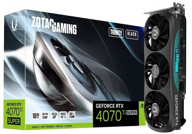 ZOTAC GeForce RTX 4070 Ti SUPER Trinity Black 16GB GDDR6X