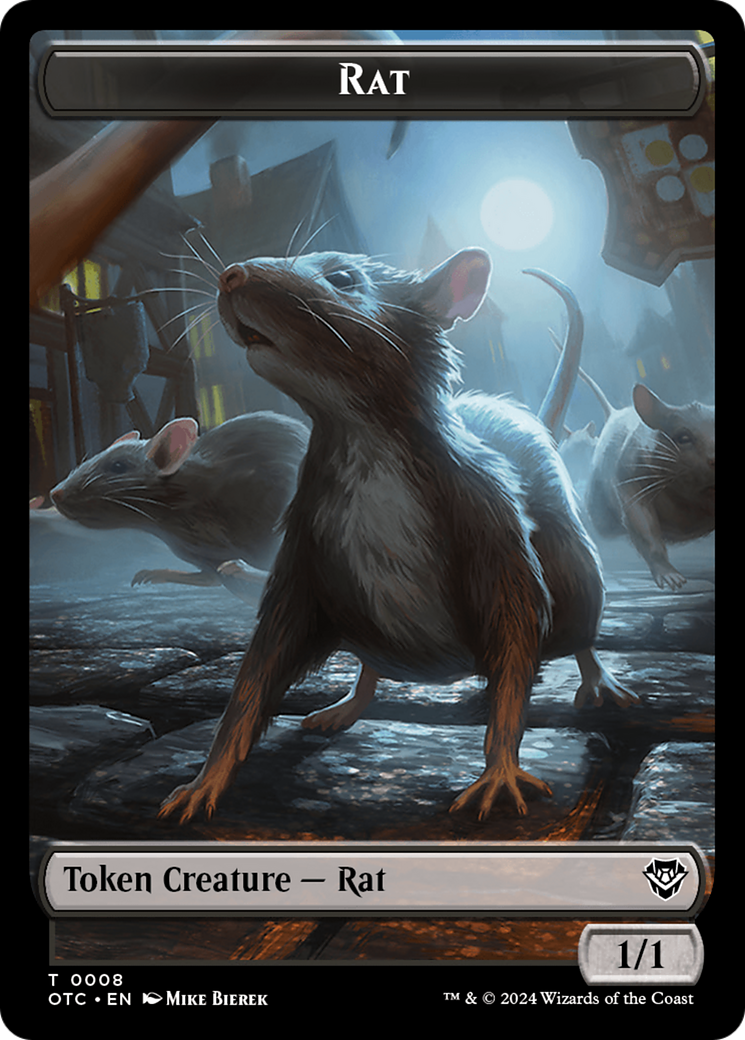 Rat (TOTC-008) - Outlaws of Thunder Junction Commander Tokens