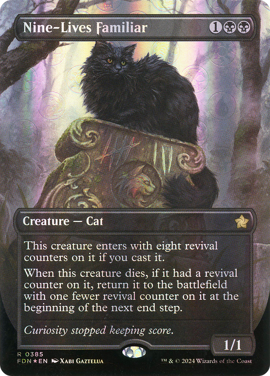 Nine-Lives Familiar (FDN-385) - Foundations (Borderless) Foil