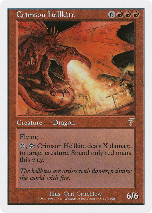 Crimson Hellkite (7ED-178) - Seventh Edition