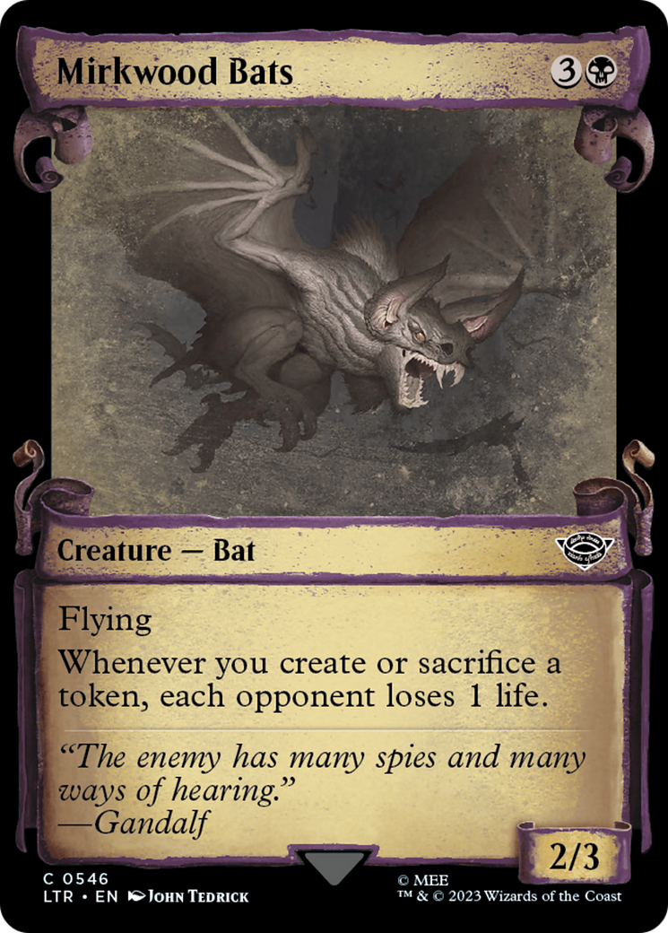 Mirkwood Bats [ltr - 546]