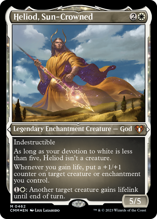 Heliod, Sun-Crowned (CMM-462) - Commander Masters: (enchantment) Etched Foil