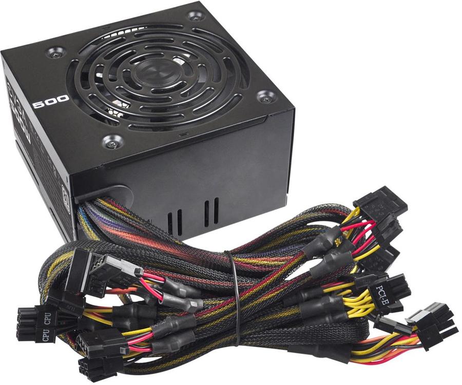 EVGA Power Supply 100-W1-0500-KR 500W 80Plus +12V 120mm Ultra-Quiet Fan APFC