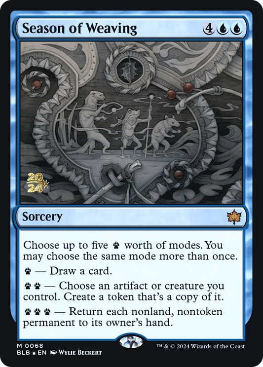 Season of Weaving (PRE-68S) - Bloomburrow Promos Foil