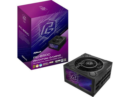 ASRock PS PG-850G 850W ATX 12V 80+GOLD Fully Modular 135mm Fan
