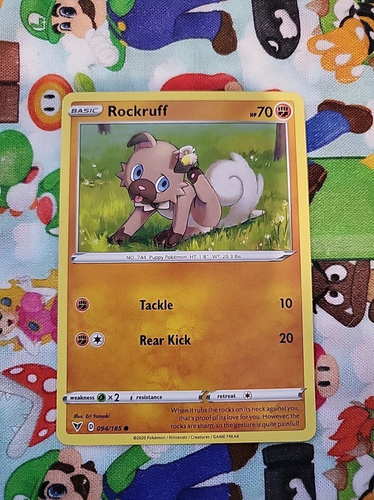 Rockruff 94/185 Common | Vivid Voltage | Pokemon Card