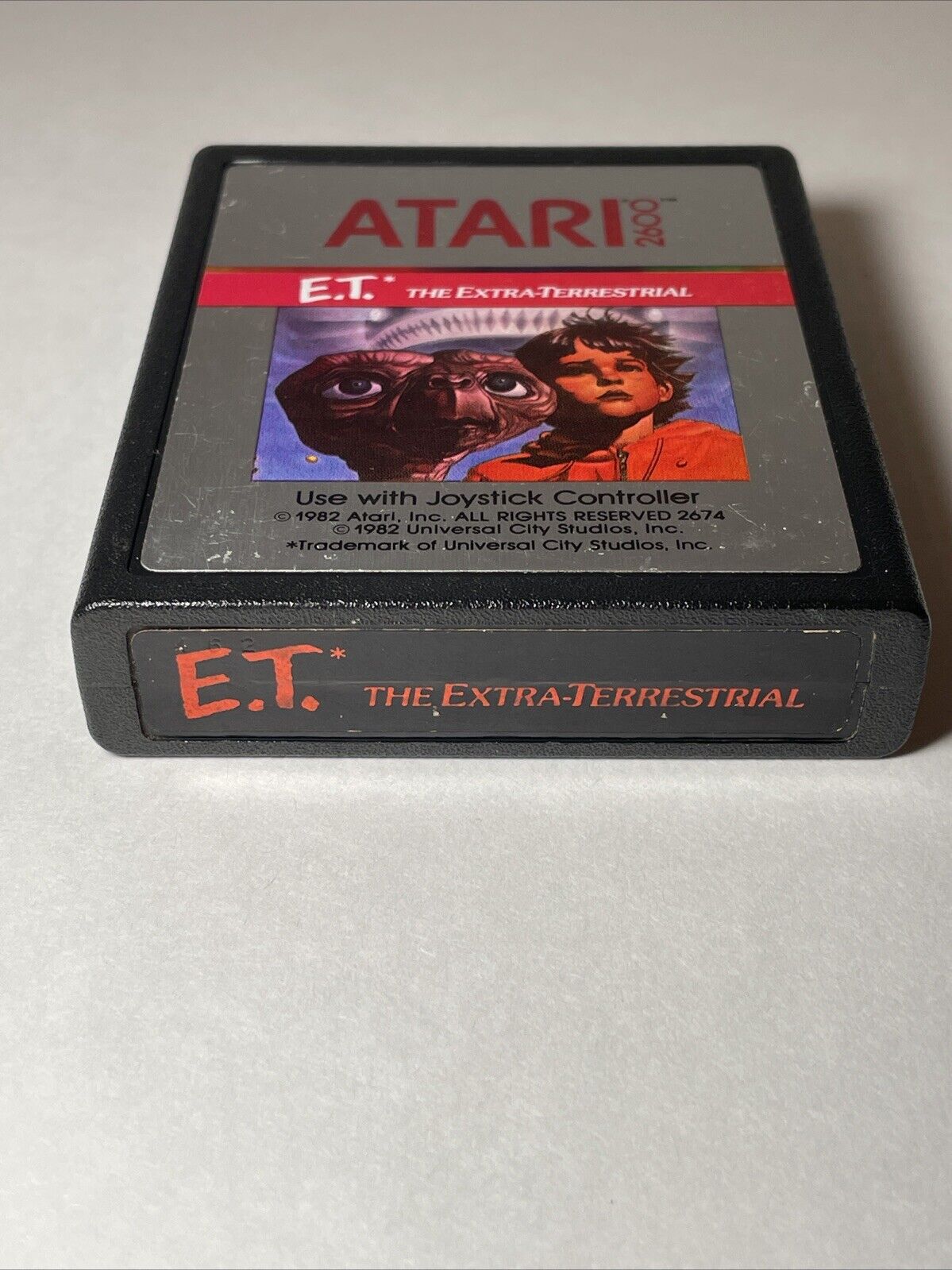 E.T. The Extra-Terrestrial Atari 2600 1982 Authentic Cart Only Cleaned Tested