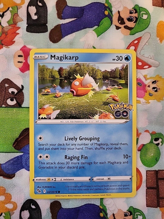 Pokémon TGC Magikarp 21/78 Common Pokemon Go NM Pack Fresh