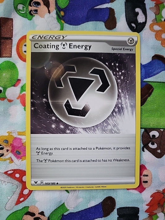 Pokemon Vivid Voltage Coating Energy Uncommon Special Energy Card 163/185 NM