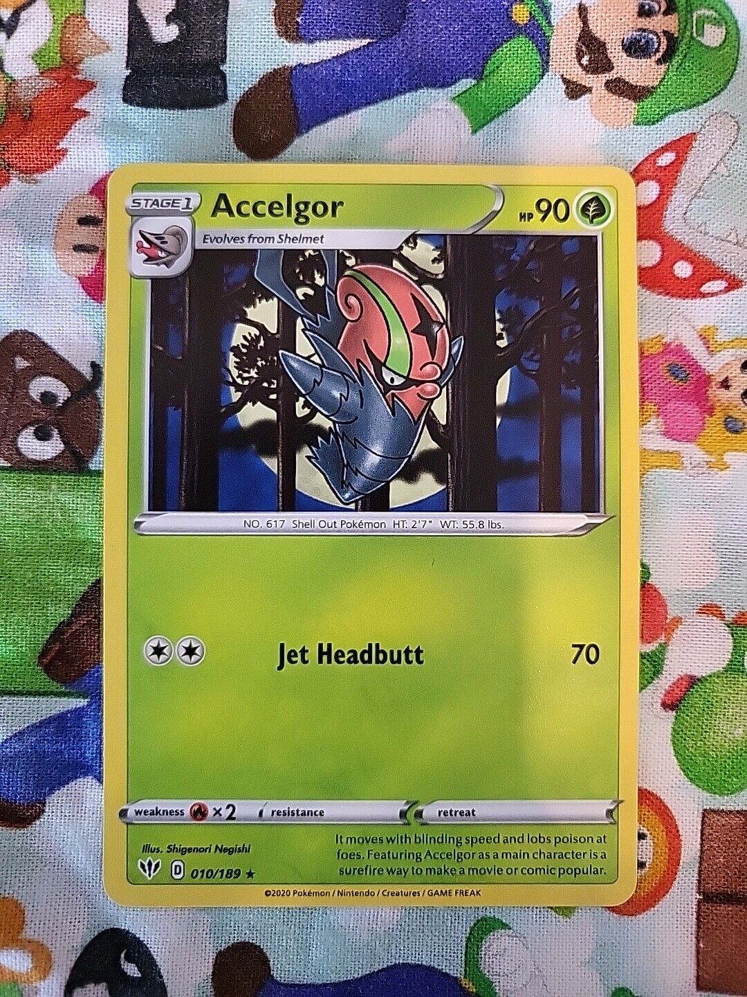 Pokemon Card Accelgor 10/189 - Darkness Ablaze  - NM/Mint