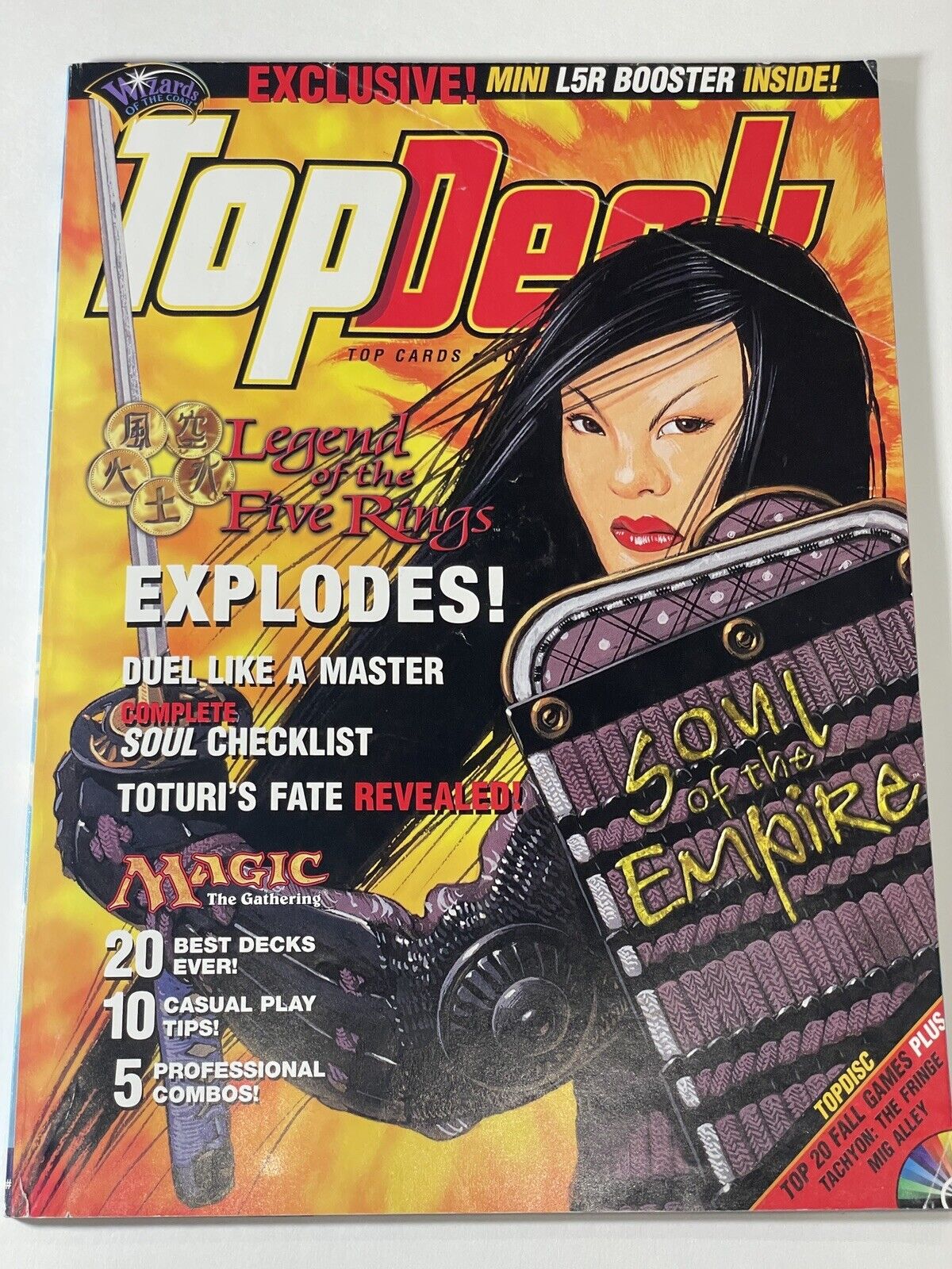 TOP DECK Magazine vol 2 issue 9 POKEMON MTG SEPTEMBER 2000. Magazine Only.