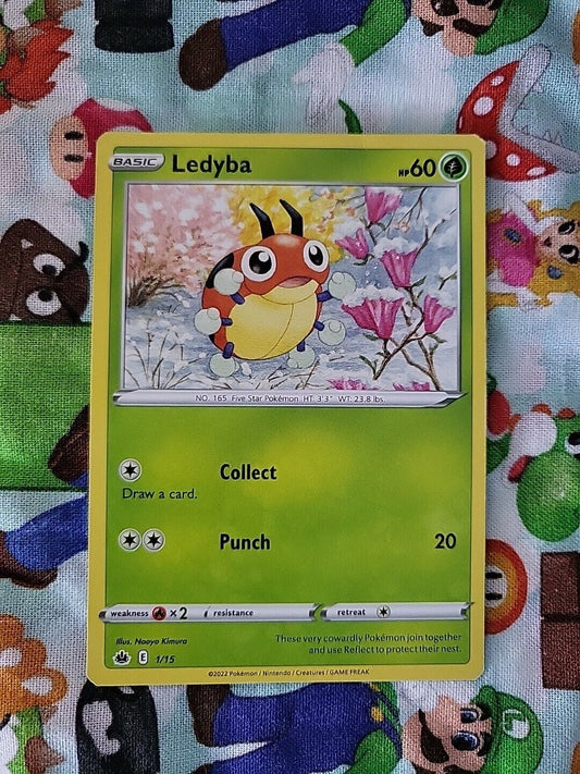 Pokemon TCG McDonald’s Ledyba Common Basic Grass 1/15 2022 Promo LP