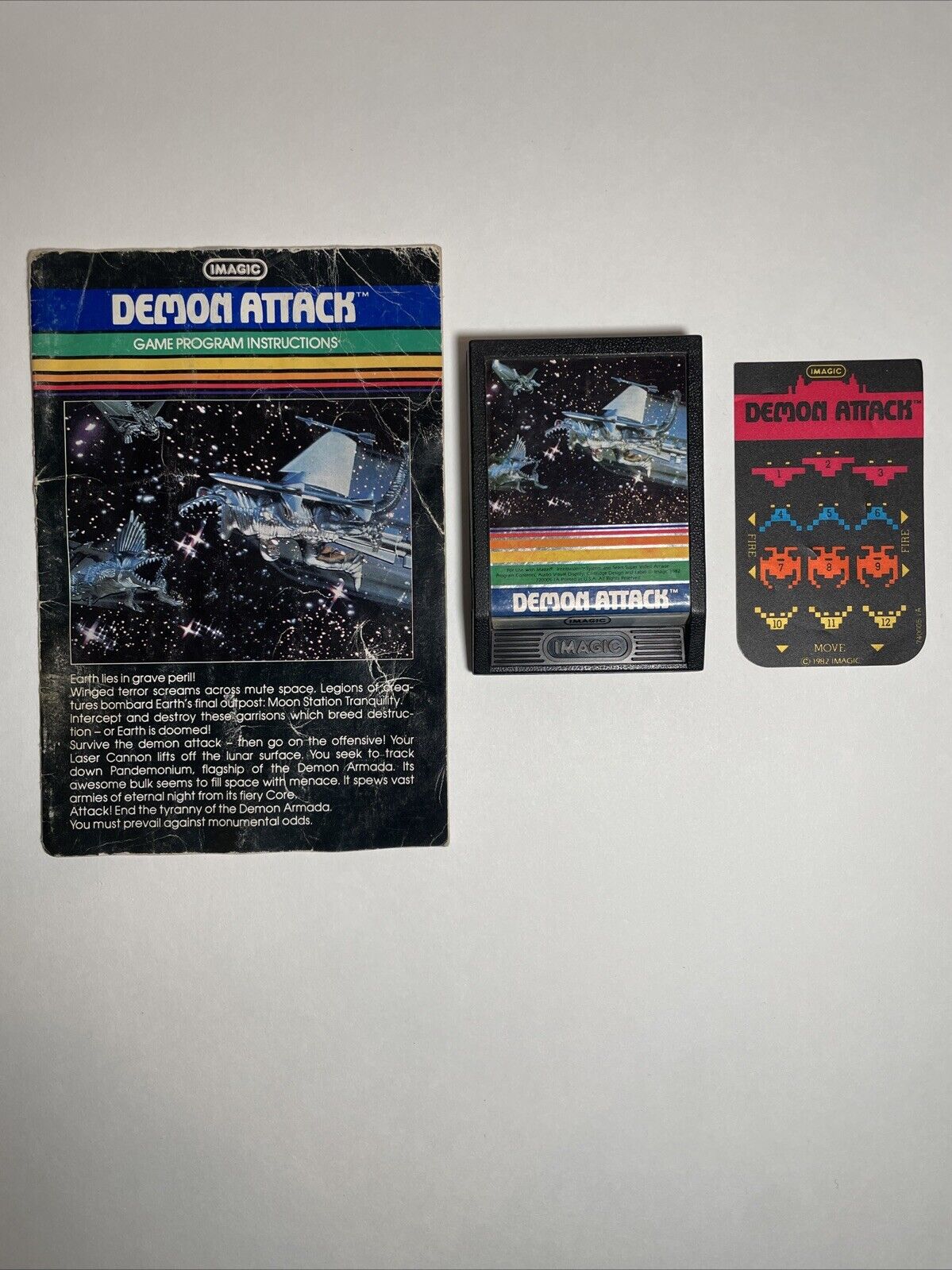 Demon Attack (Intellivision) w/ Manual and 1x Overlay. Untested