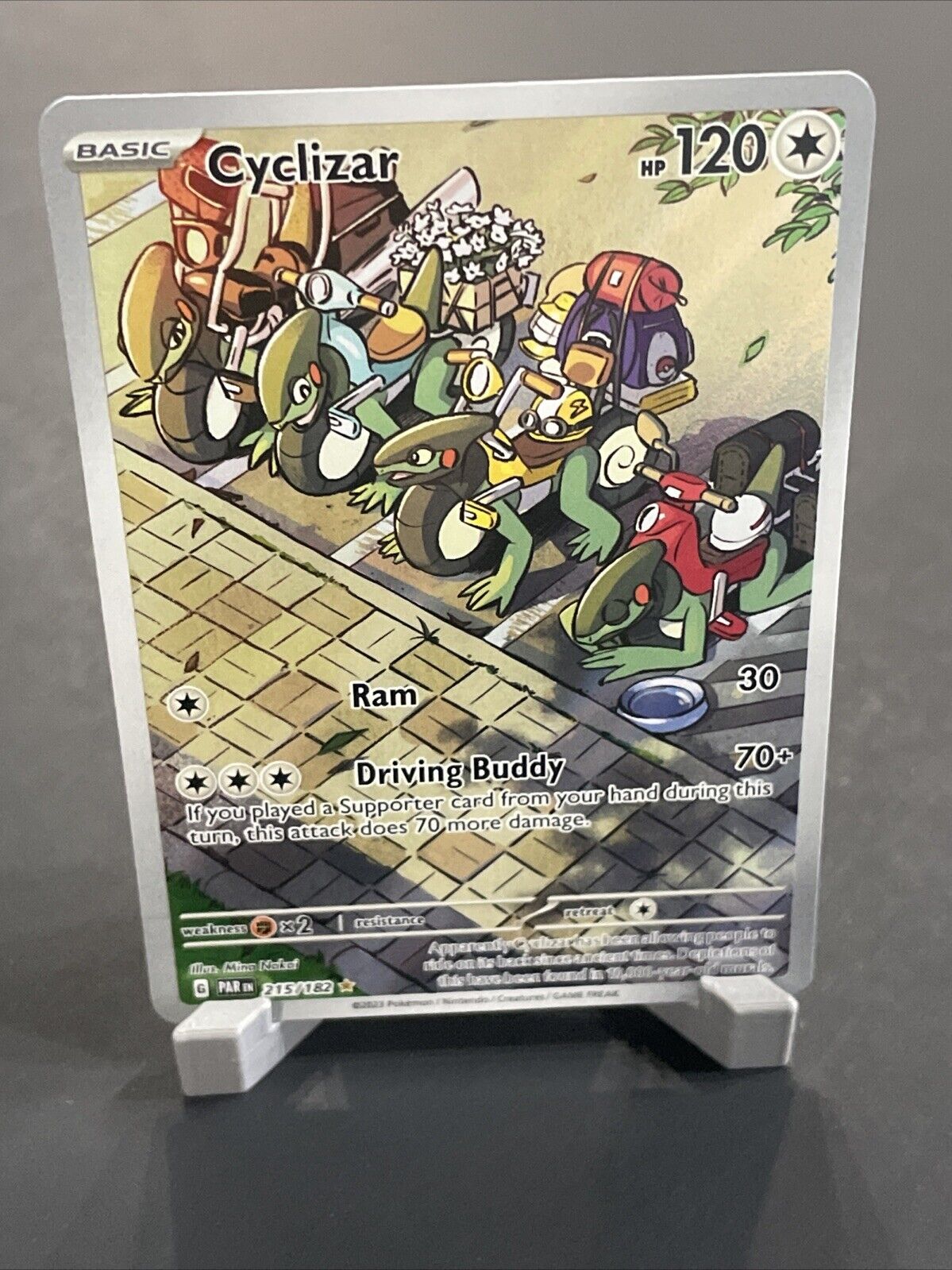 Pokémon TCG Cyclizar Paradox Rift 215/182 Holo Illustration Rare NM