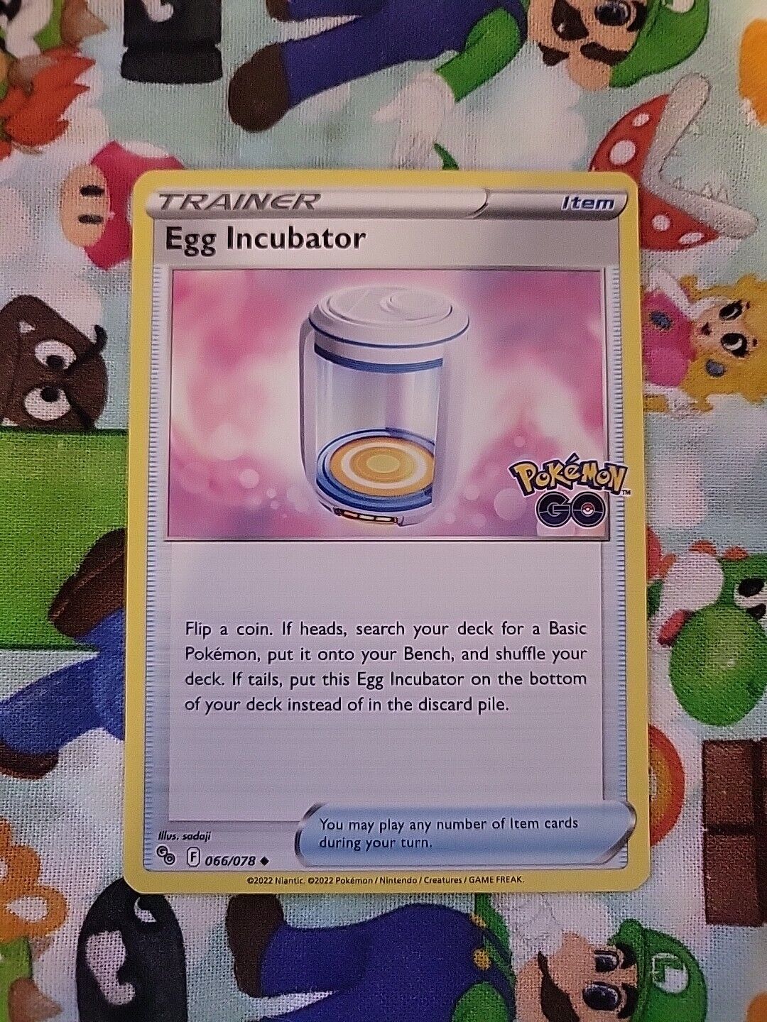 Pokémon TGC Egg Incubator 66/78 Uncommon Pokemon Go NM Pack Fresh