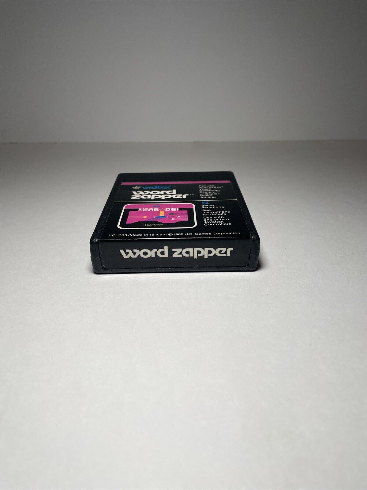 Word Zapper (Atari 2600, 1982) W/ Manual. Tested and Working