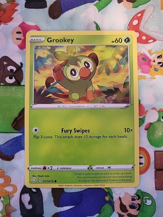 Pokemon TCG Grookey 11/72 Shining Fates Common NM Pack Fresh