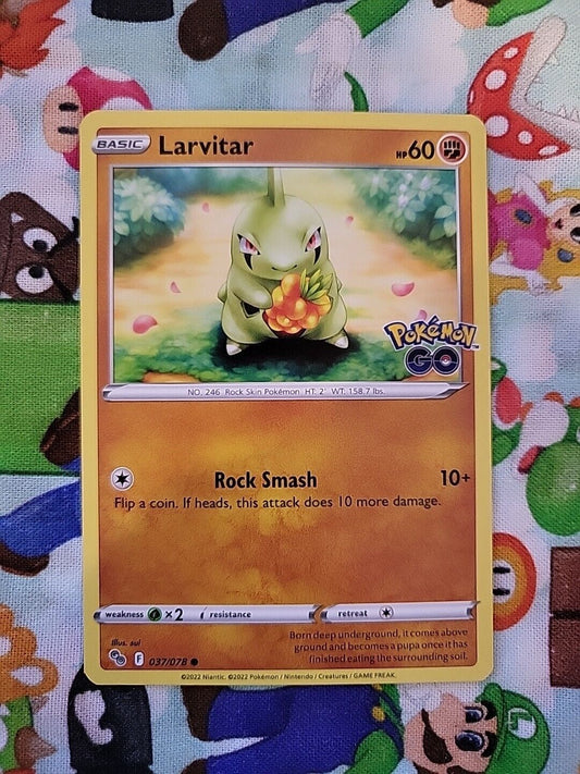 Pokemon Card TCG Larvitar 37/78 - Pokémon GO - Common - NM Pack Fresh