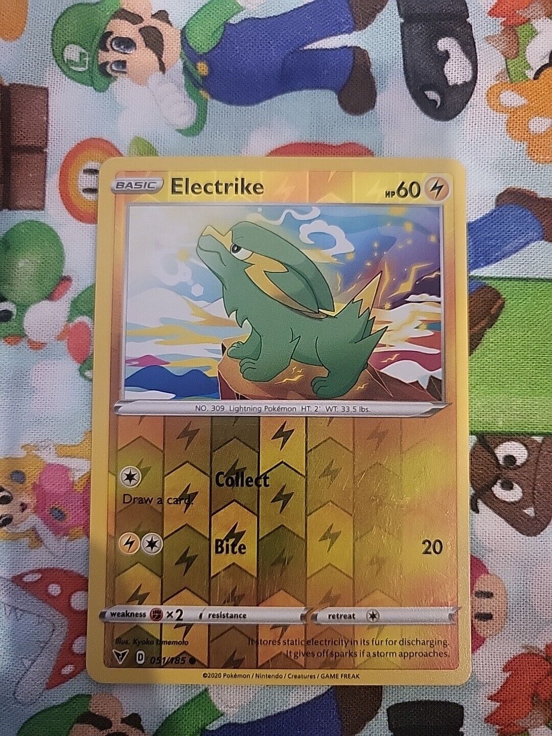 Pokemon Electrike 051/185 Vivid Voltage Reverse Holo NM-MINT 51/185