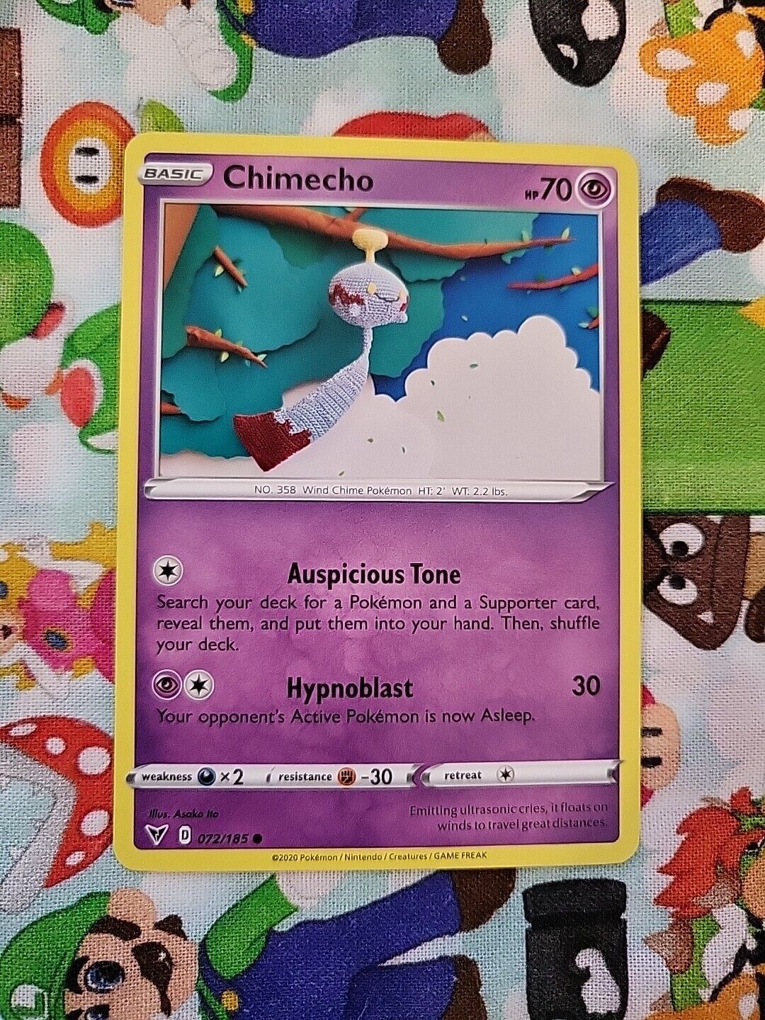 72/185 Chimecho - Vivid Voltage - Common Pokemon TCG Card