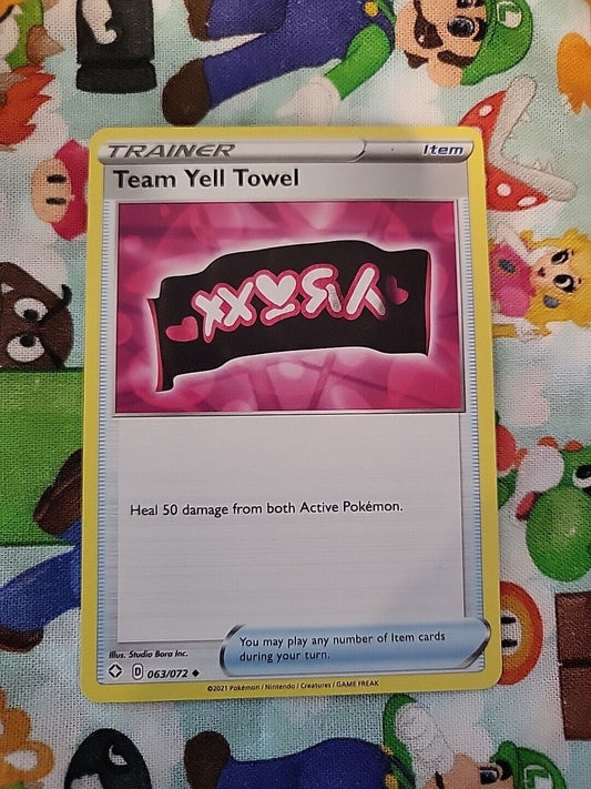 Pokemon TCG: Team Yell Towel 063/072 Shining Fates NM