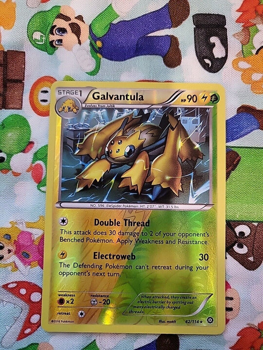 Pokemon - Galvantula - 42/114 - Rare - Reverse Holo - XY - Steam Siege - NM