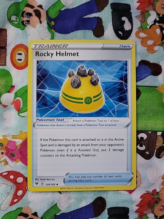 Pokemon TCG SWSH04: Vivid Voltage #159/185 Rocky Helmet