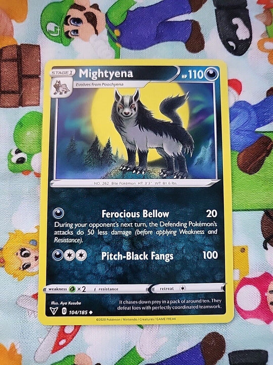 Mightyena - 104/185  (Sword & Shield: Vivid Voltage) Pokemon TCG