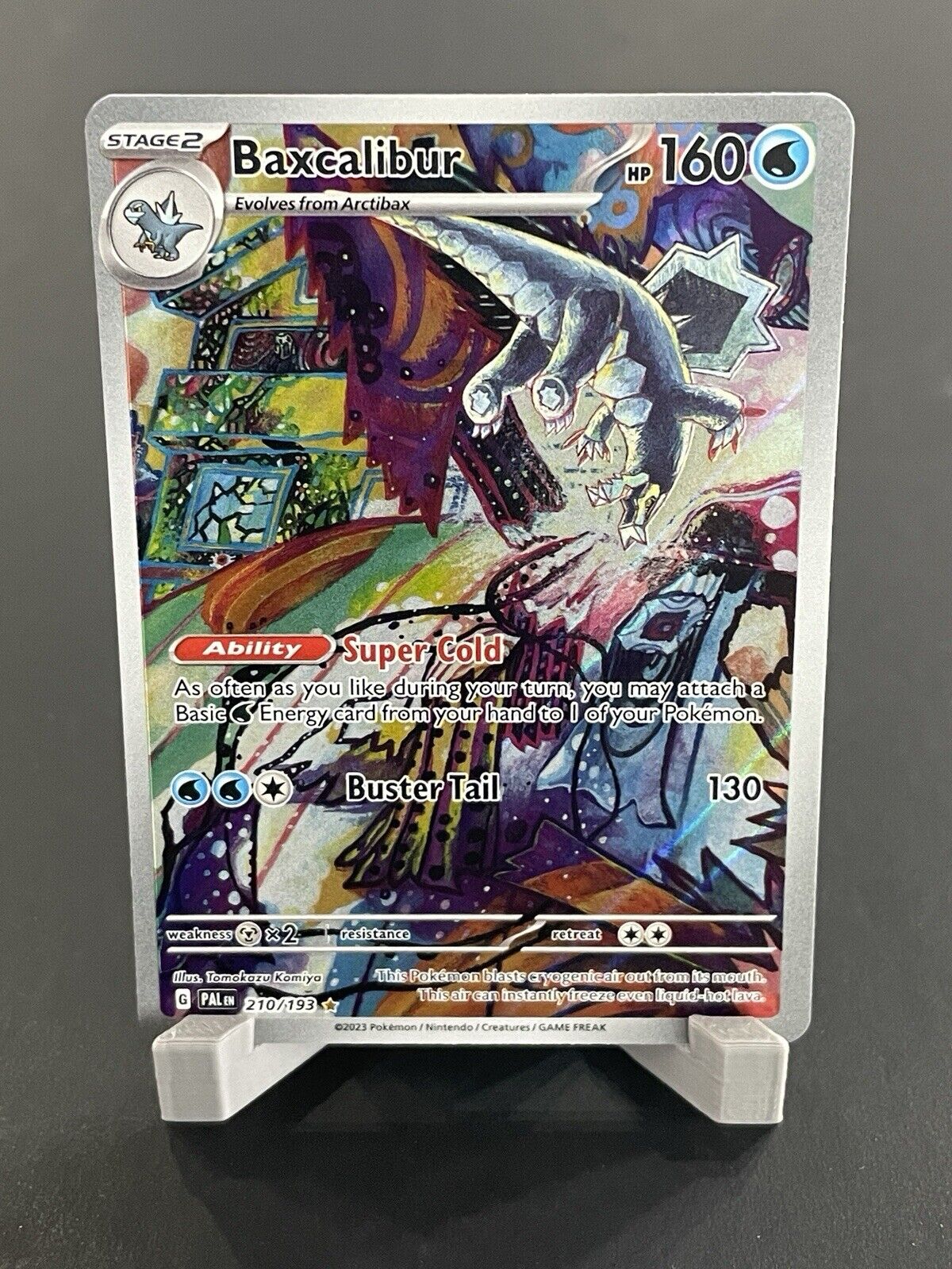 Pokemon TCG - Baxcalibur - 210/193 - Illustration Rare - Paldea Evolved - NM