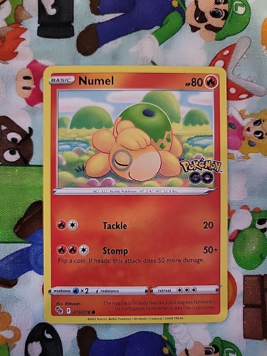 Pokemon TCG Numel 13/78 - Basic - 2022 Pokémon Go NM Pack Fresh