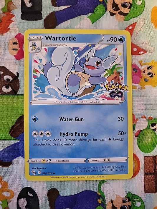 Pokemon TCG Wartortle 16/78 - Pokemon GO - Uncommon - NM Pack Fresh