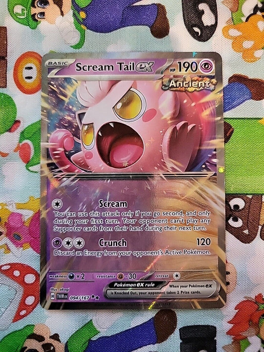 Pokémon TCG Twilight Masquerade Scream Tail ex 94/167 Double Rare Pack Fresh