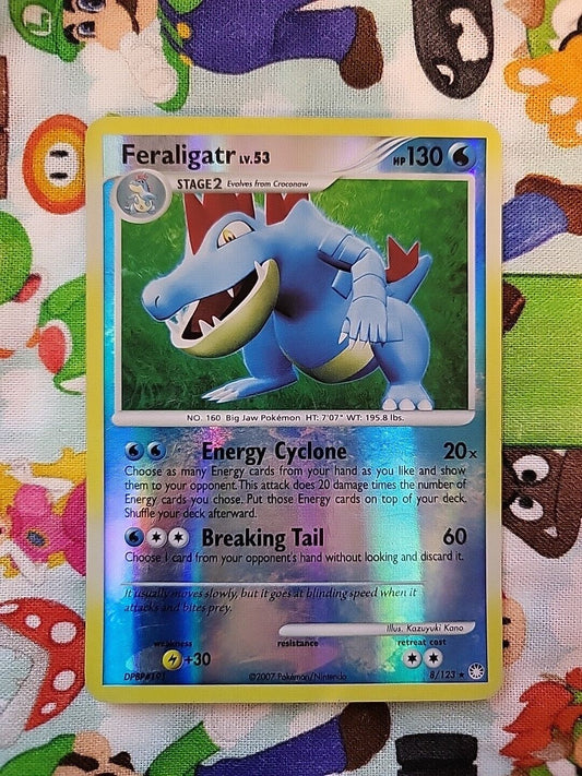 Pokemon TCG Feraligatr 8/123 Mysterious Treasures Reverse Holo LP-NM