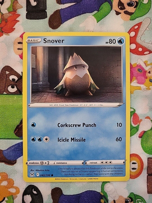 Pokémon TCG Snover  42/196  Lost Origin Common NM Pack Fresh